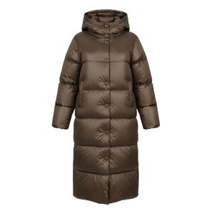 Women's Bronze Brown Puffer Coat Sz 6.  BNWT.